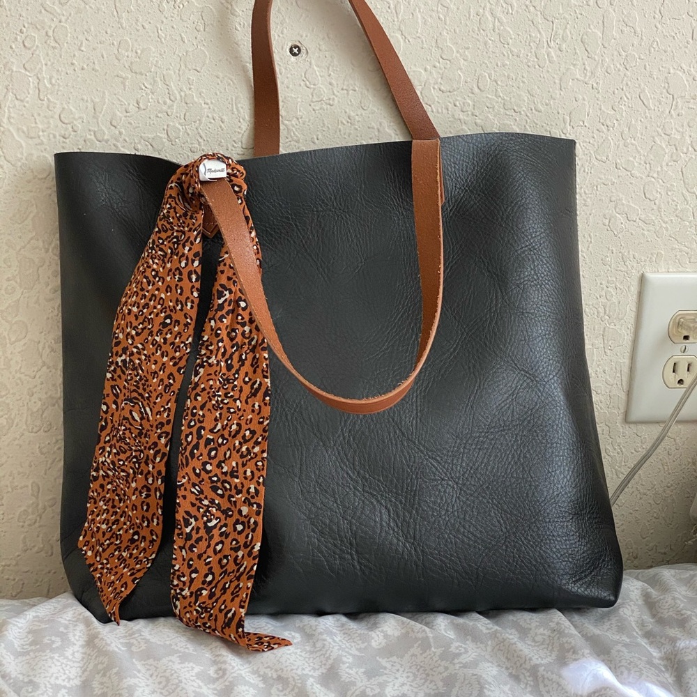 Madewell transport tote and scarf